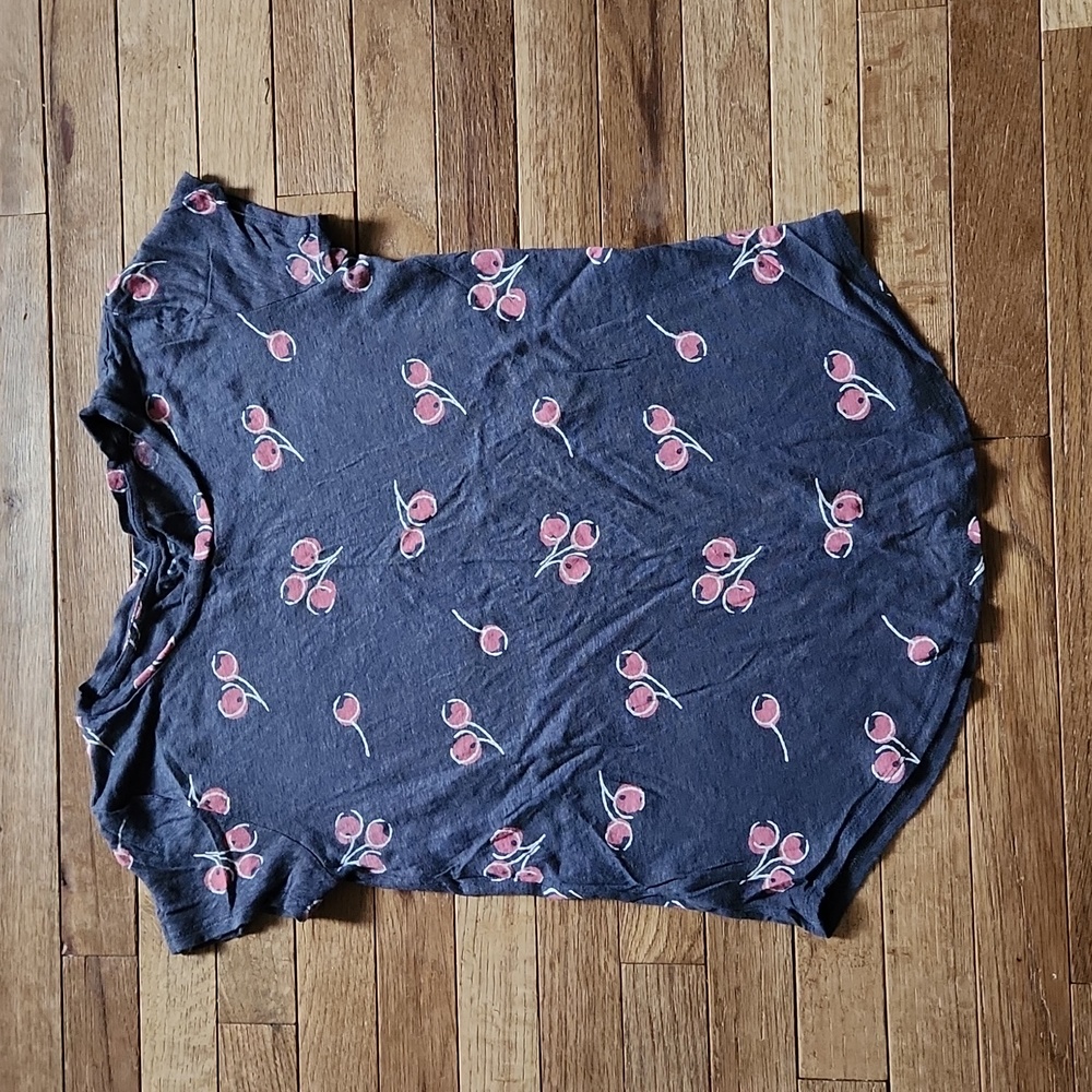 LOFT cherry shirt